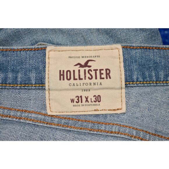 HOLLISTER $75 Light Wash‎ Stretch Denim 5-Pocket Skinny Jean Men's 31 - Picture 4 of 5